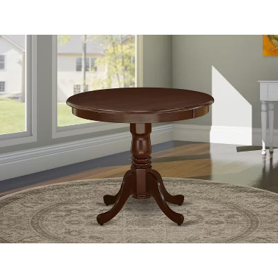 HomeStock Antique Wood Round Pedestal Dining Table | Target
