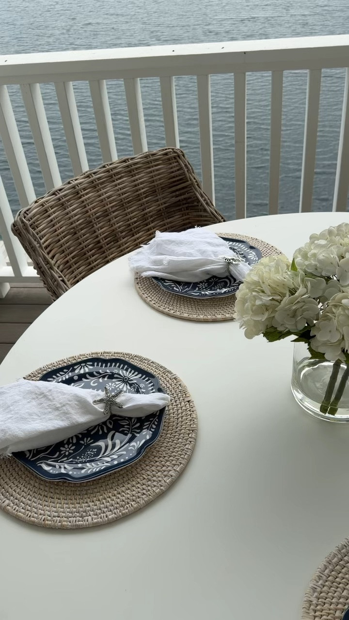 Can’t wait for so many meals & memories out here 🤍 everything is from @wayfair and linked! 