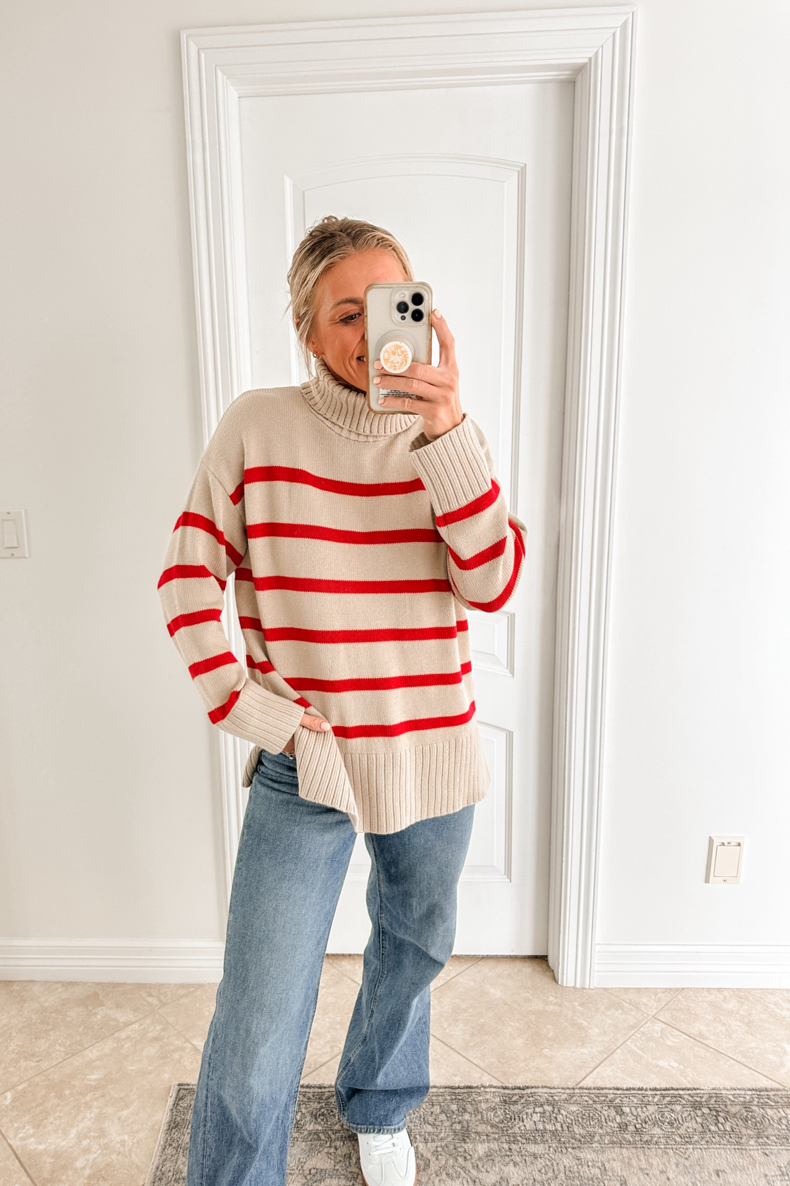 Wearing medium in this cozy holiday sweater from Old Navy! On sale today for 40% off. Also comes in a few other colors.

#LTKSeasonal #LTKHoliday #LTKFindsUnder50