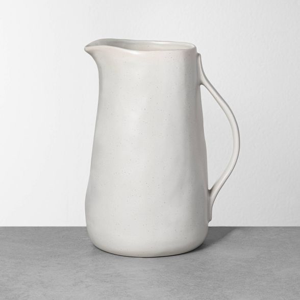 Refined Stoneware Pitcher Speckled Natural - Hearth & Hand™ with Magnolia | Target