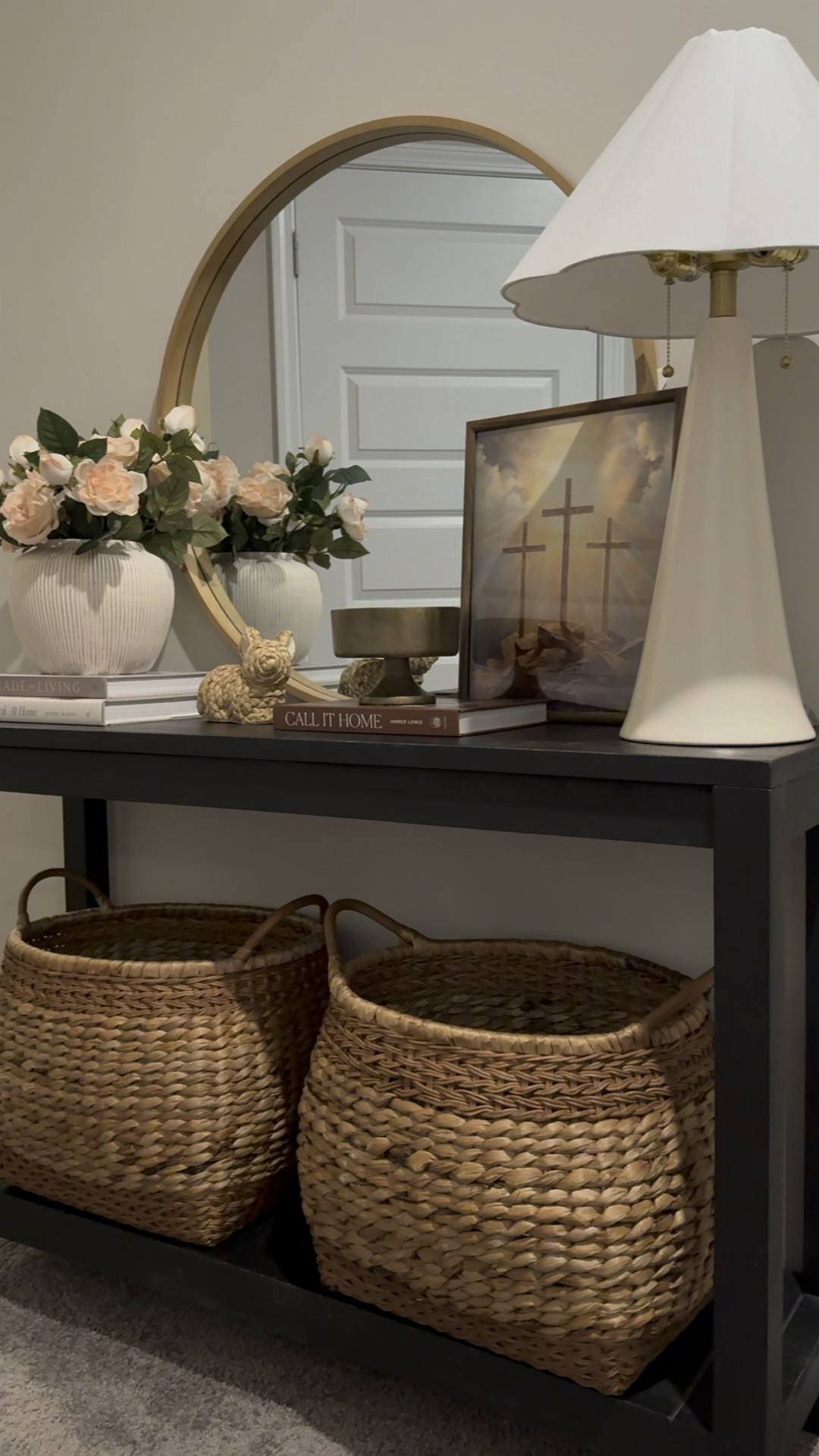 Easter styled console table 🤎✝️

#LTKSeasonal #LTKhome #LTKstyletip