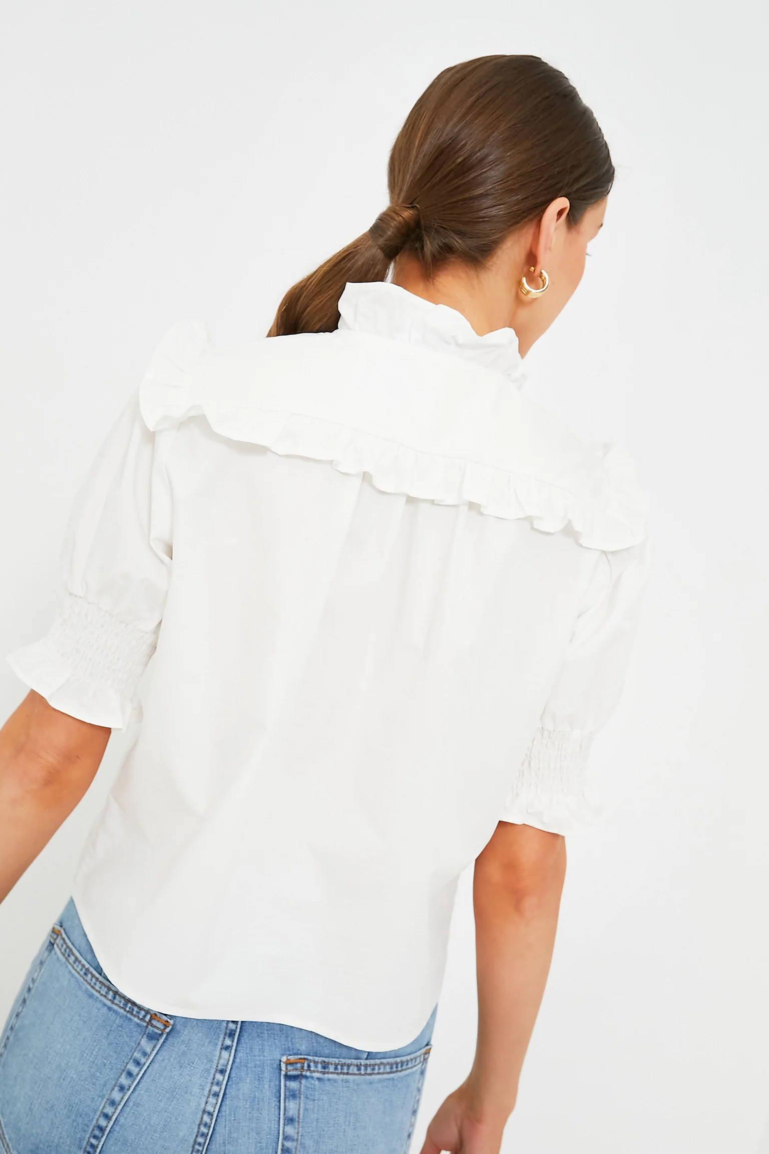 White Nicolette Shirt | Tuckernuck (US)