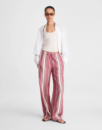 Pull-On Pants in Linen-Cotton Blend | Madewell
