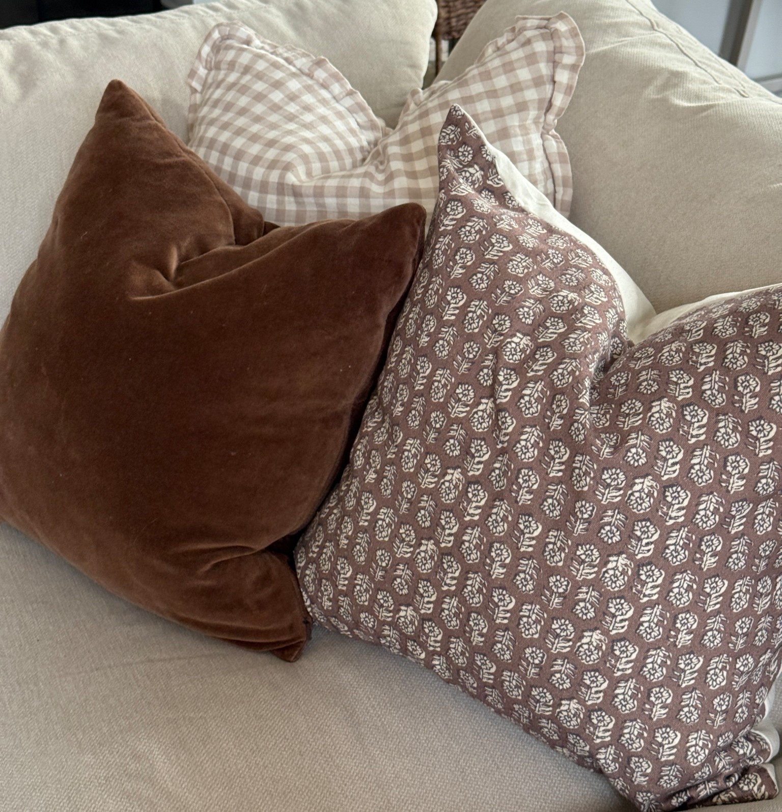 Mixing brown tones and subtle patterns is my favorite way to make a space feel cozy without trying too hard.

#LTKHome