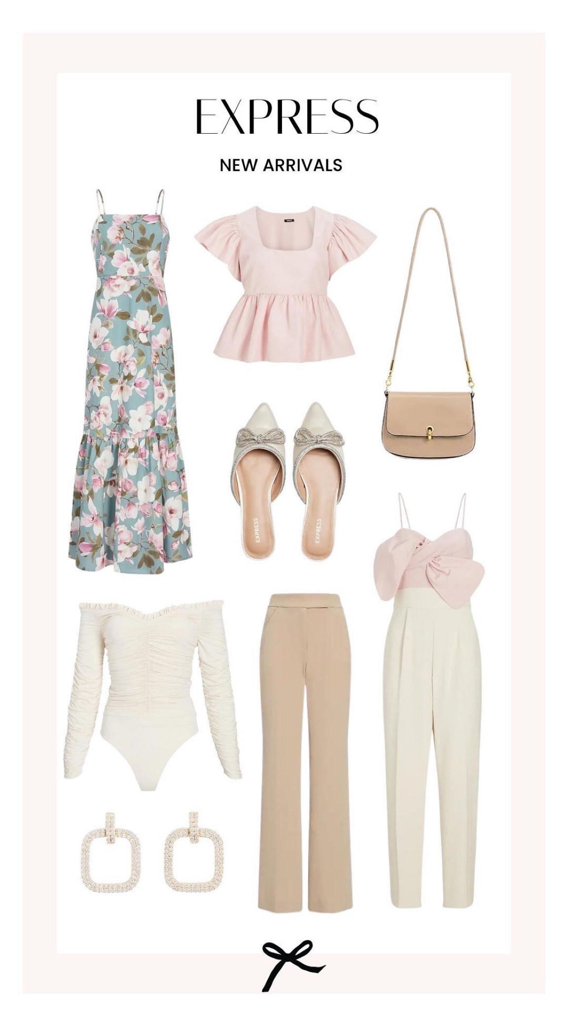 Express new arrivals for spring! Love this floral print dress and bow detail mules! 

#LTKFind #LTKSeasonal #LTKstyletip