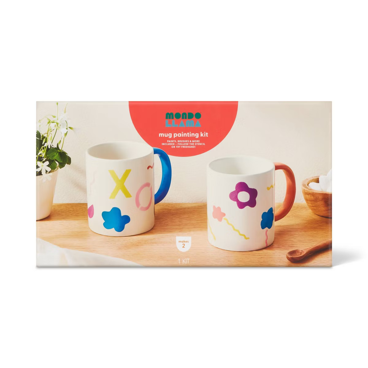 2ct Paint - Your - Own Mug Craft Kit - Mondo Llama™ | Target