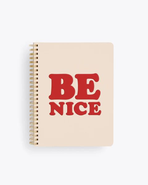 Rough Draft Mini Notebook - Be Nice - Embossed | ban.do