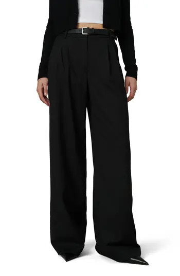 Joe's The Dani Pleated Wide Leg Pants in Black at Nordstrom Rack, Size 0 | Nordstrom Rack