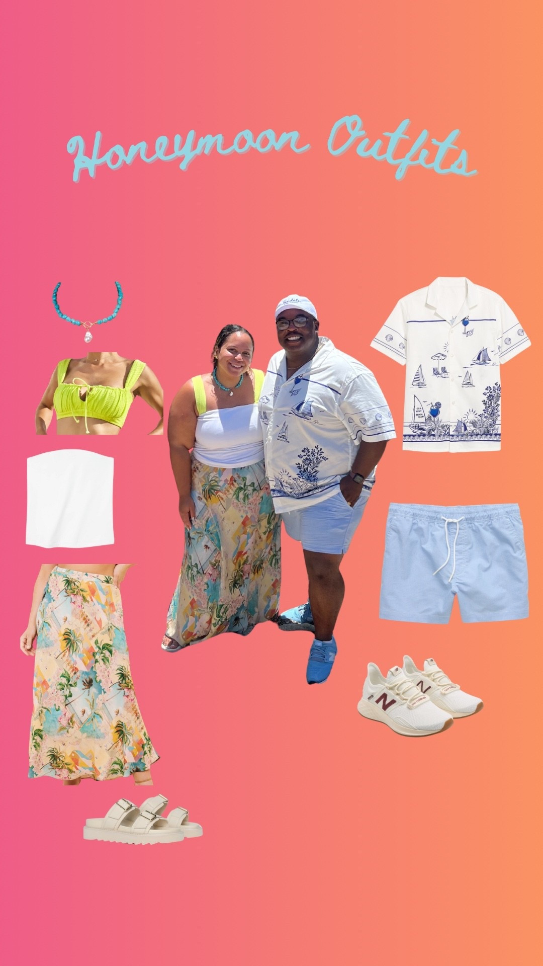 Honeymoon outfit inspo 
Plus size couple 
Mens fashion 

#LTKPlusSize #LTKMens #LTKTravel
