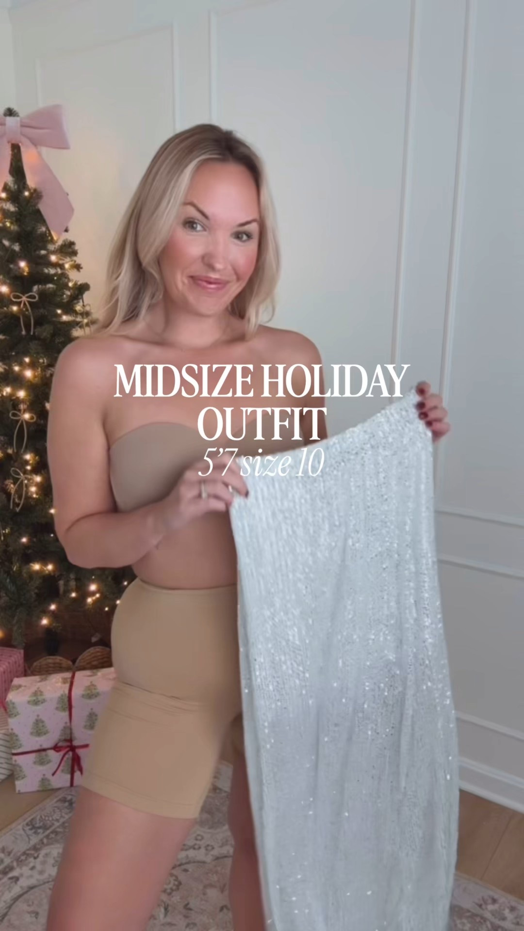 Holiday party outfit - Christmas outfit - large in the skirt and med top!

#LTKMidsize #LTKHoliday #LTKSeasonal