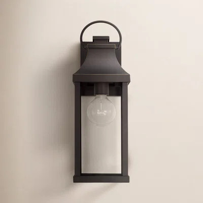 Davida 6" W X 17" H Outdoor 1-Light Small Wall Lantern With Clear Glass | Wayfair North America