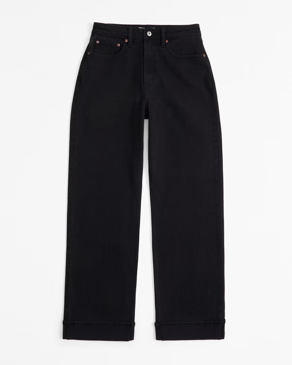 Women's Curve Love High Rise 90s Relaxed Jean | Women's Clearance | Abercrombie.com | Abercrombie & Fitch (US)
