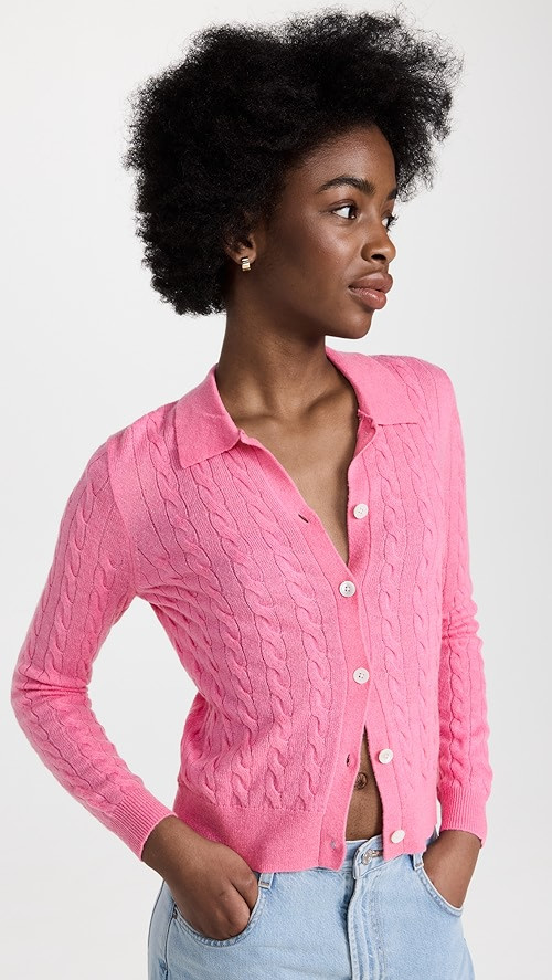 Mini Cable Cardigan In Alpaca Blend | Shopbop