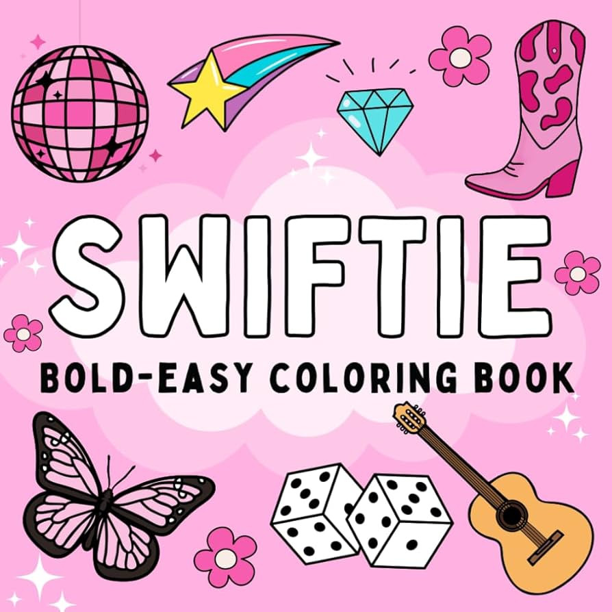 Swift Coloring Book: For Adults and Teens Featuring Bold and Easy and Simple Designs for Relaxati... | Amazon (US)