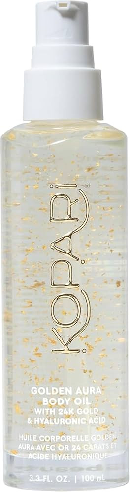 Kopari Golden Aura Body Oil with 24k Gold & Hyaluronic Acid - Hydrating Formula for Glowing Skin ... | Amazon (US)
