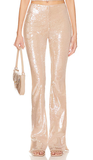 Stevie Sequin Pant in Nude Neutral | Revolve Clothing (Global)