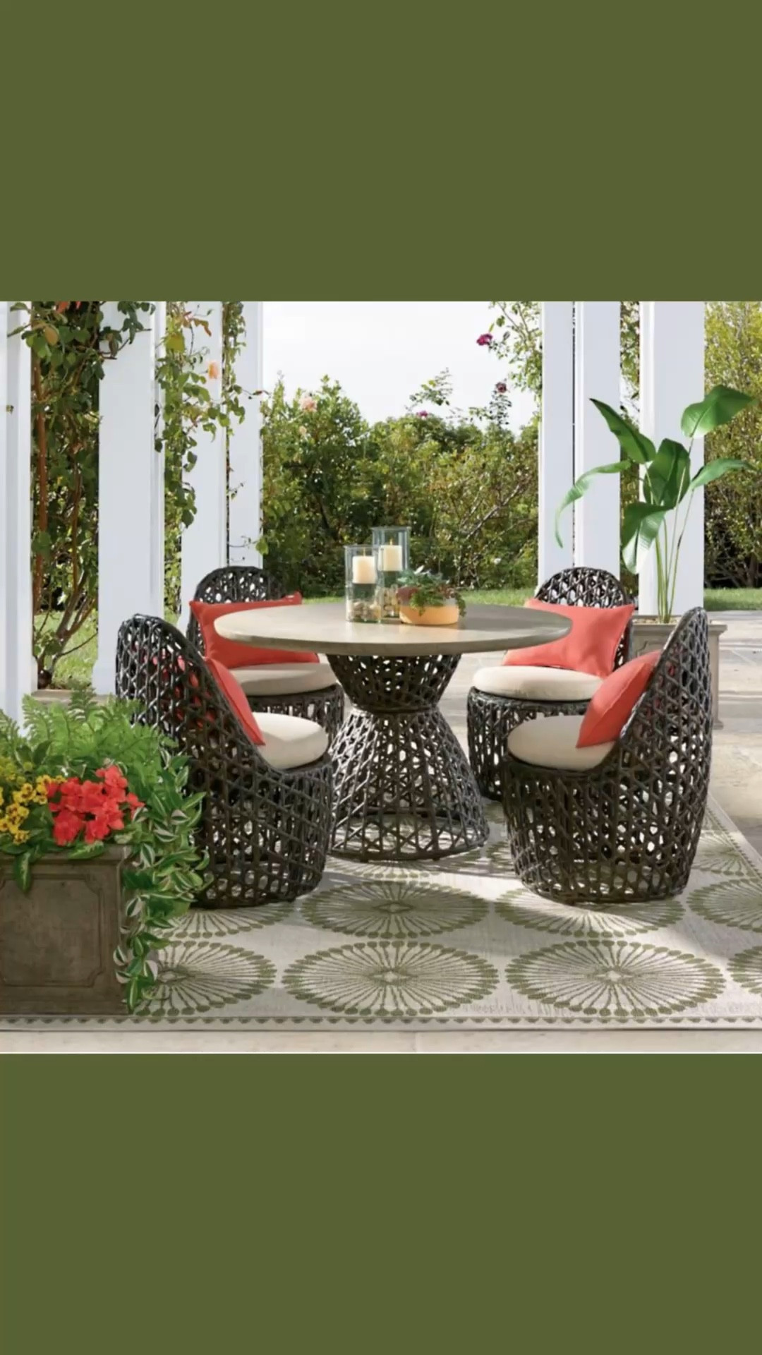 This patio set is not only beautiful but unique and on SALE

#LTKHome #LTKSaleAlert #LTKSpringSale