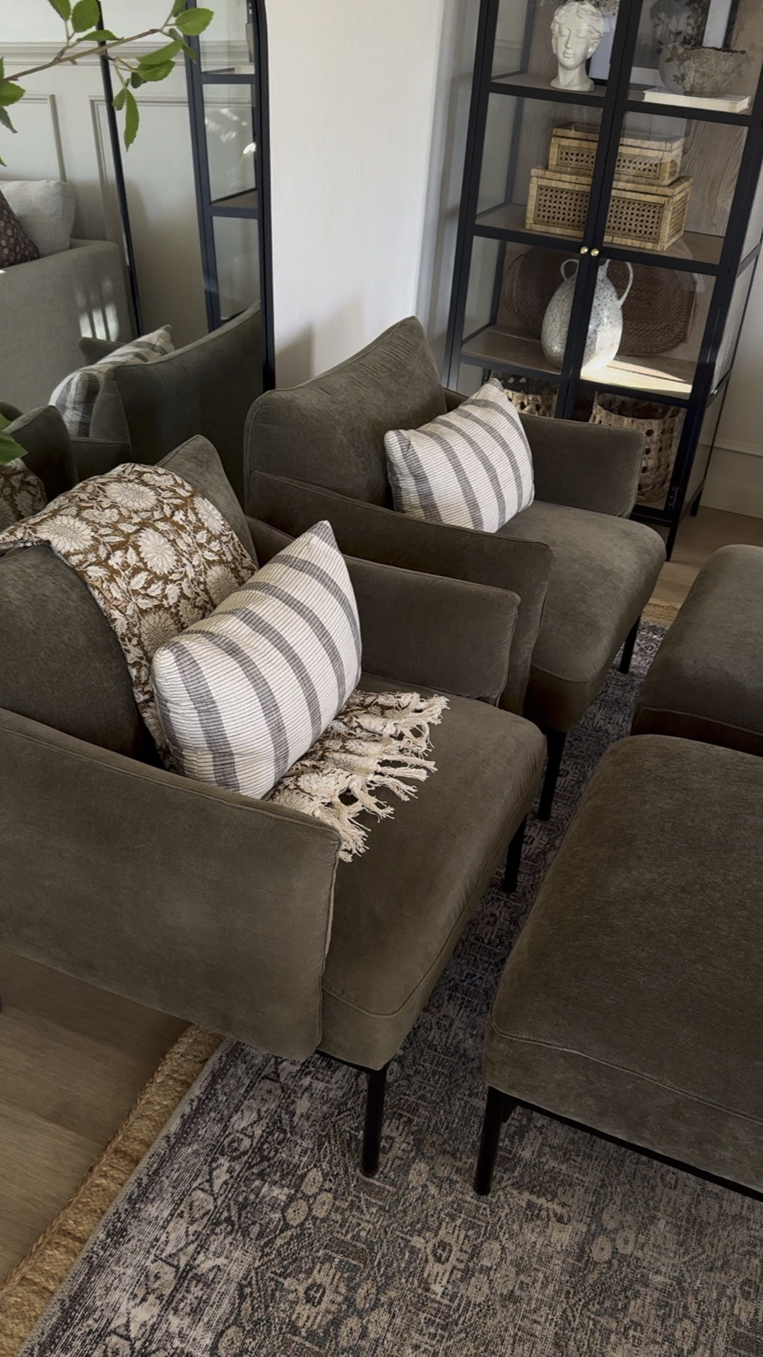 West elm Penn Chair, Penn ottoman, Penn chair and ottoman set, living room arm chairs, accent chair

#LTKStyleTip #LTKHome #LTKVideo