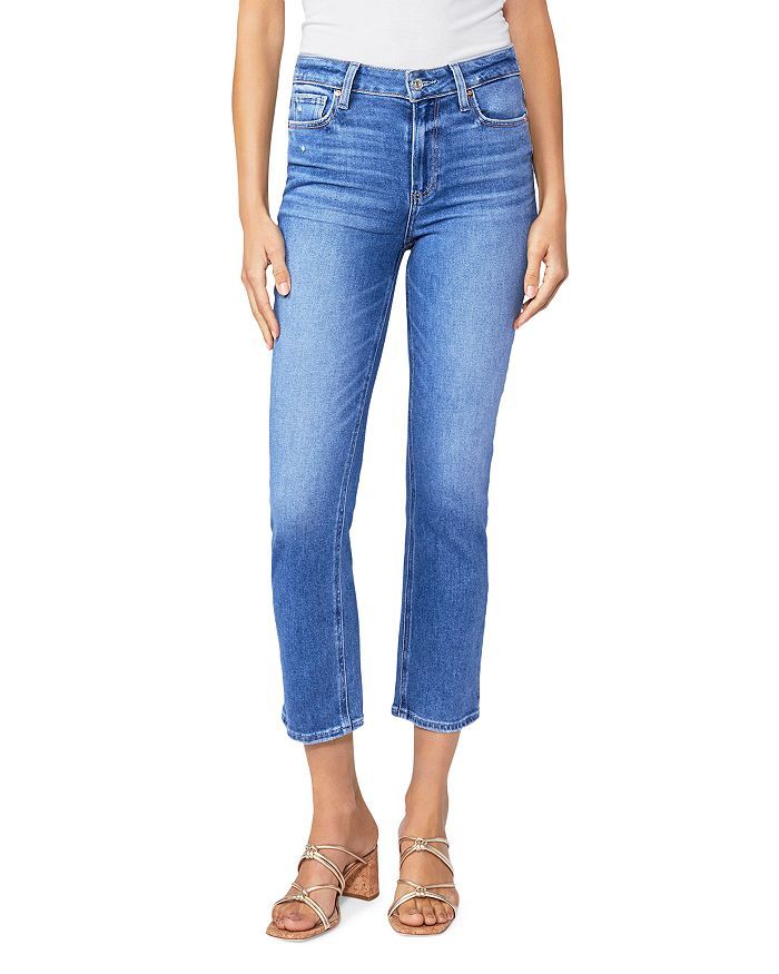 Cindy High Rise Cropped Straight Leg Jeans in Rock Show Distressed | Bloomingdale's (US)