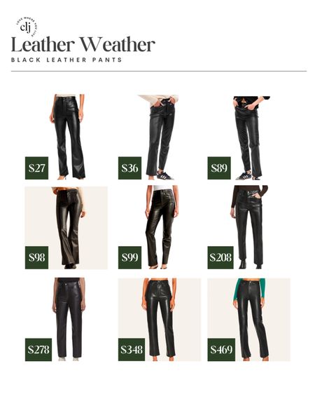 Black leather pants for every budget 

#LTKfindsunder50 #LTKsalealert #LTKstyletip