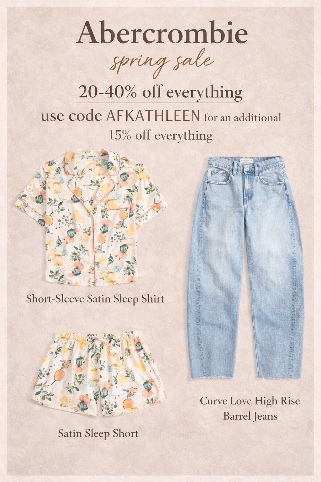 Abercrombie spring sale 

#LTKcanada #LTKsale #LTKjeans
