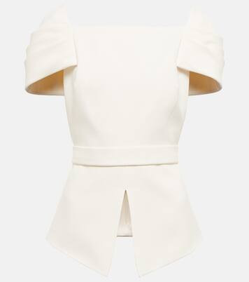 Slit peplum crêpe top | Mytheresa (US/CA)