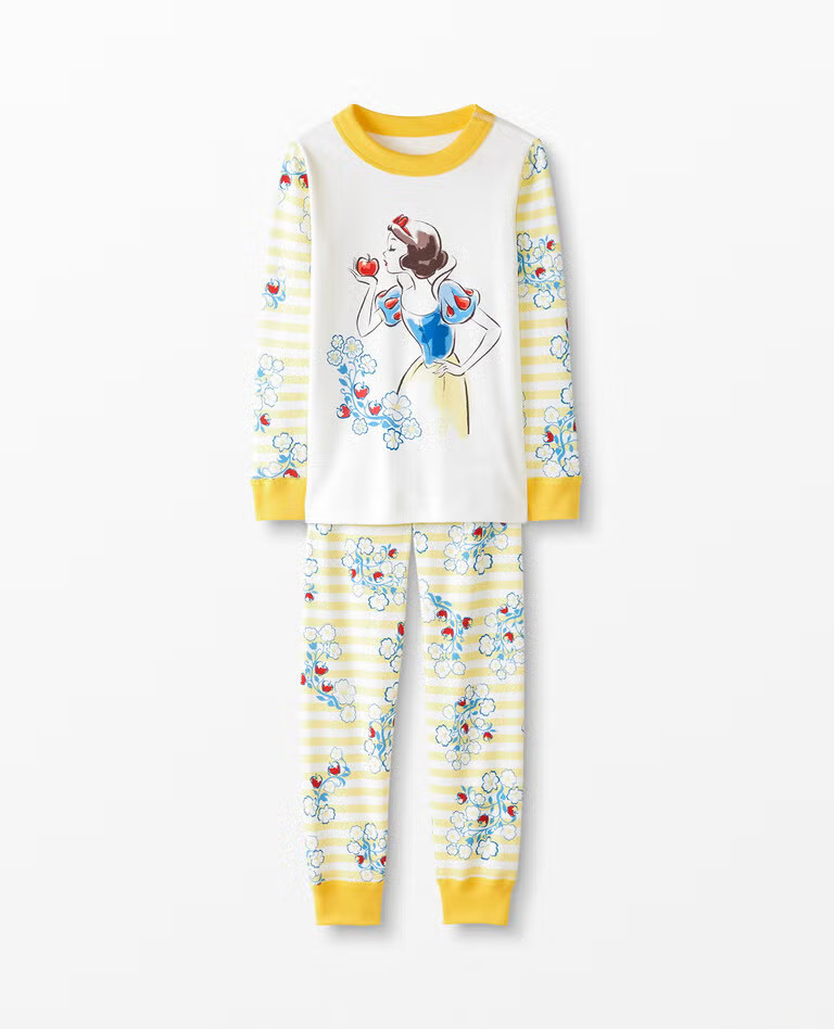 Disney Princess Long John Pajamas In Organic Cotton | Hanna Andersson