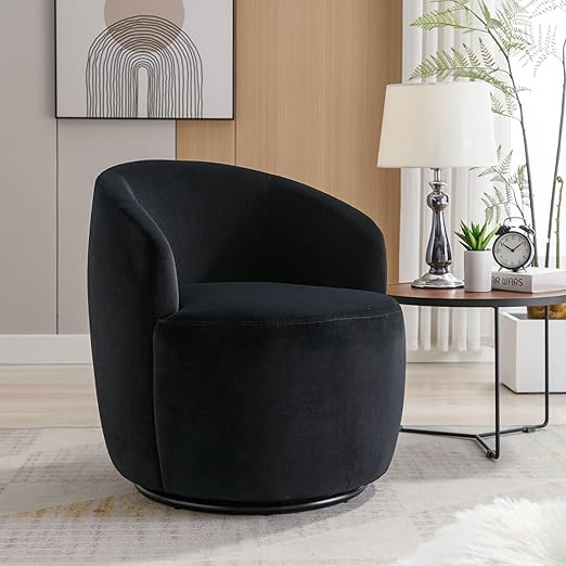 CALABASH Swivel Chairs, Swivel Barrel Chair for Living Room, Accent Round 360° Swivel Club Chair... | Amazon (US)