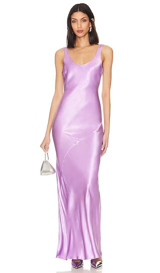 Adelyn Bias Dress in Lilac | Revolve Clothing (Global)
