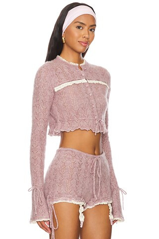 Liona Cardigan in Pink | Revolve Clothing (Global)