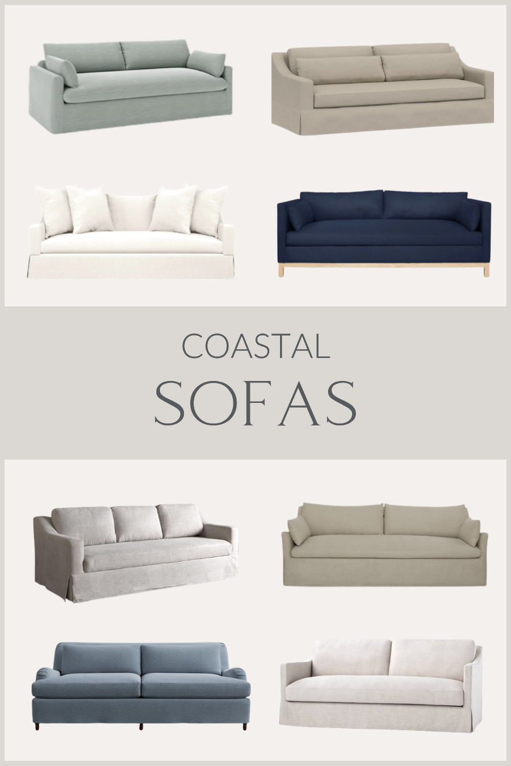 Looking for the perfect coastal sofa? These designer-approved coastal sofas combine comfort, durability, and effortless style to create a calm, inviting living room. From slipcovered sofas and performance fabric couches to classic neutral seating in soft blues, whites, and warm beige tones, these coastal-inspired sofas bring a relaxed yet refined feel to any home. 

 #LTKHome