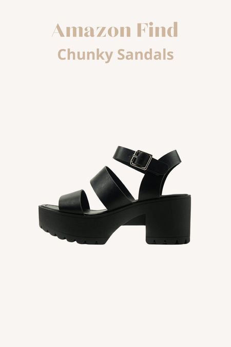 Amazon Find // Chunky sandals // super in style right now! 

#LTKshoecrush #LTKFind