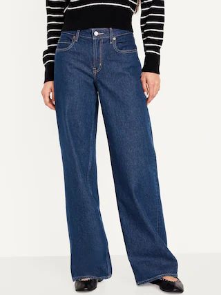 Mid-Rise Wide-Leg Jeans for Women | Old Navy (CA)