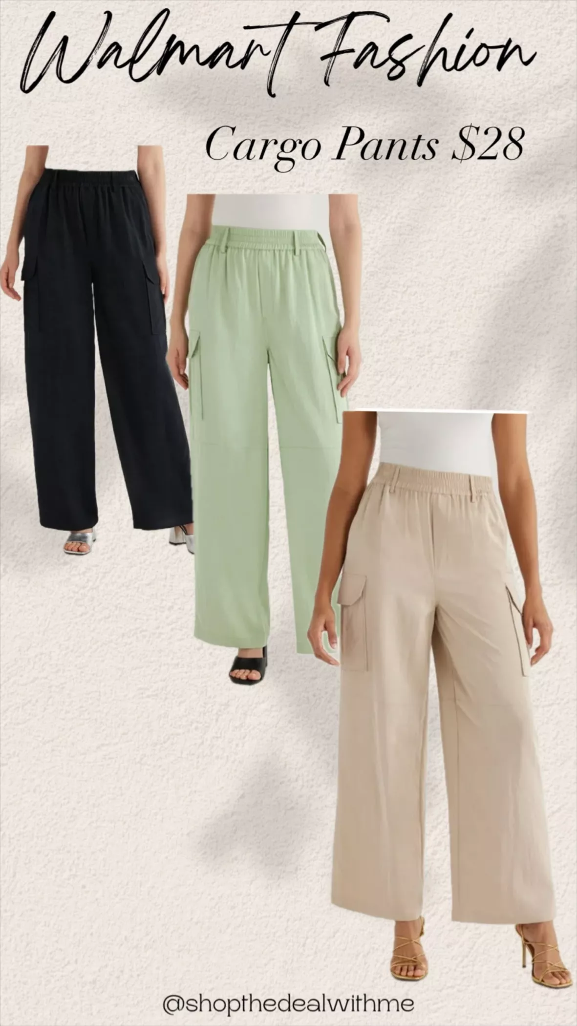 Scoop Women’s Cargo Pants, Sizes XS-XXL