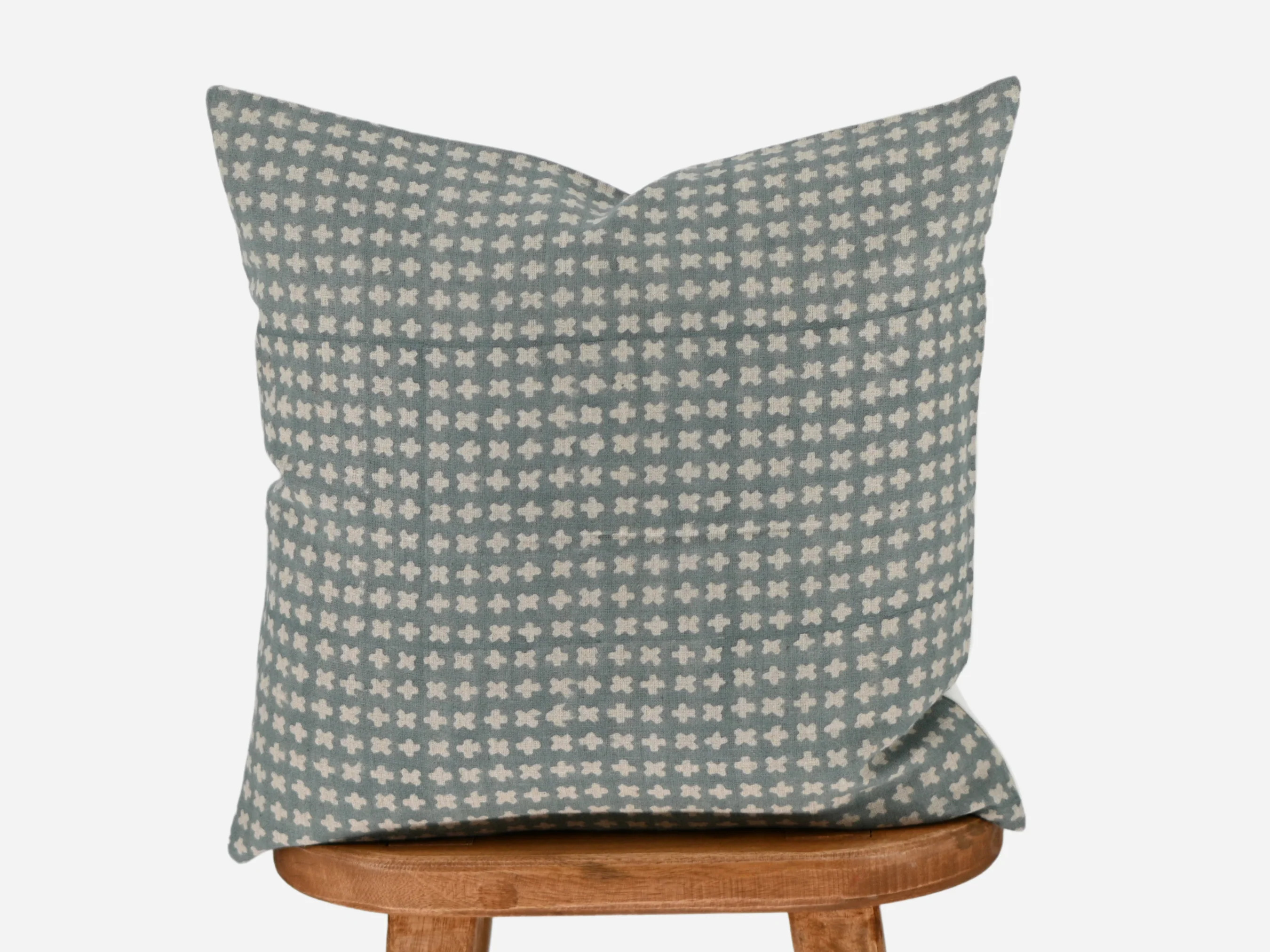 Andy Block Print Pillow Cover | Comfortable Home Accent | Maple Village Lane