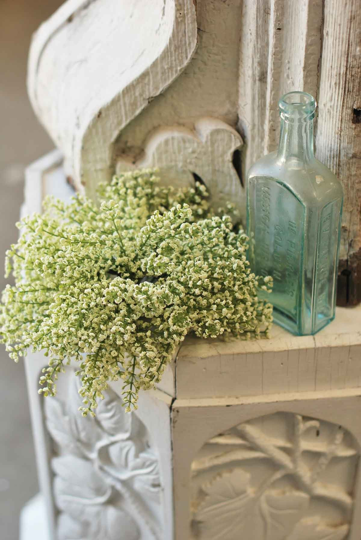 Bursting Astilbe Half Sphere White | The Nested Fig