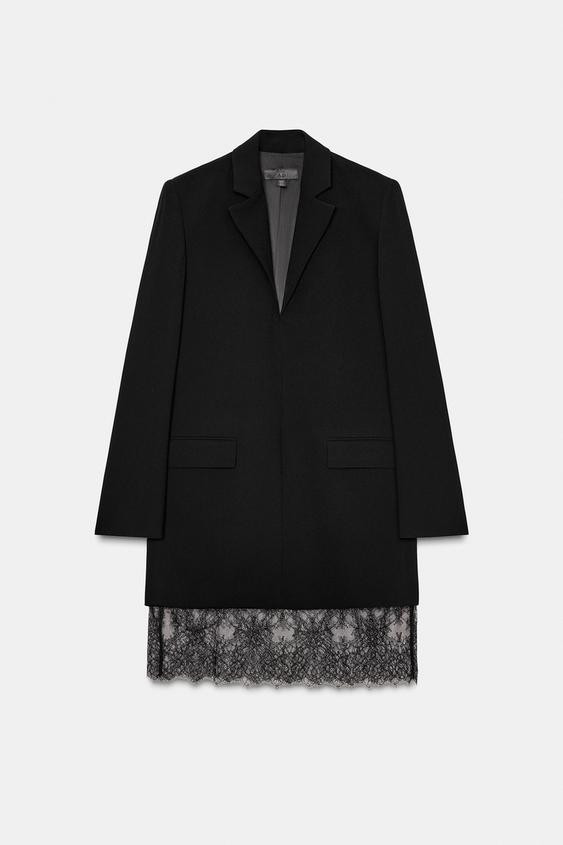 ZW COLLECTION LIMITED EDITION LACE BLAZER DRESS | Zara US