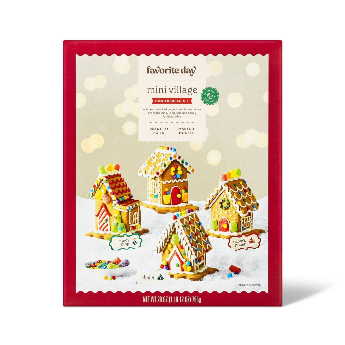 Holiday Mini Village Gingerbread House Kit - 28oz - Favorite Day™ | Target