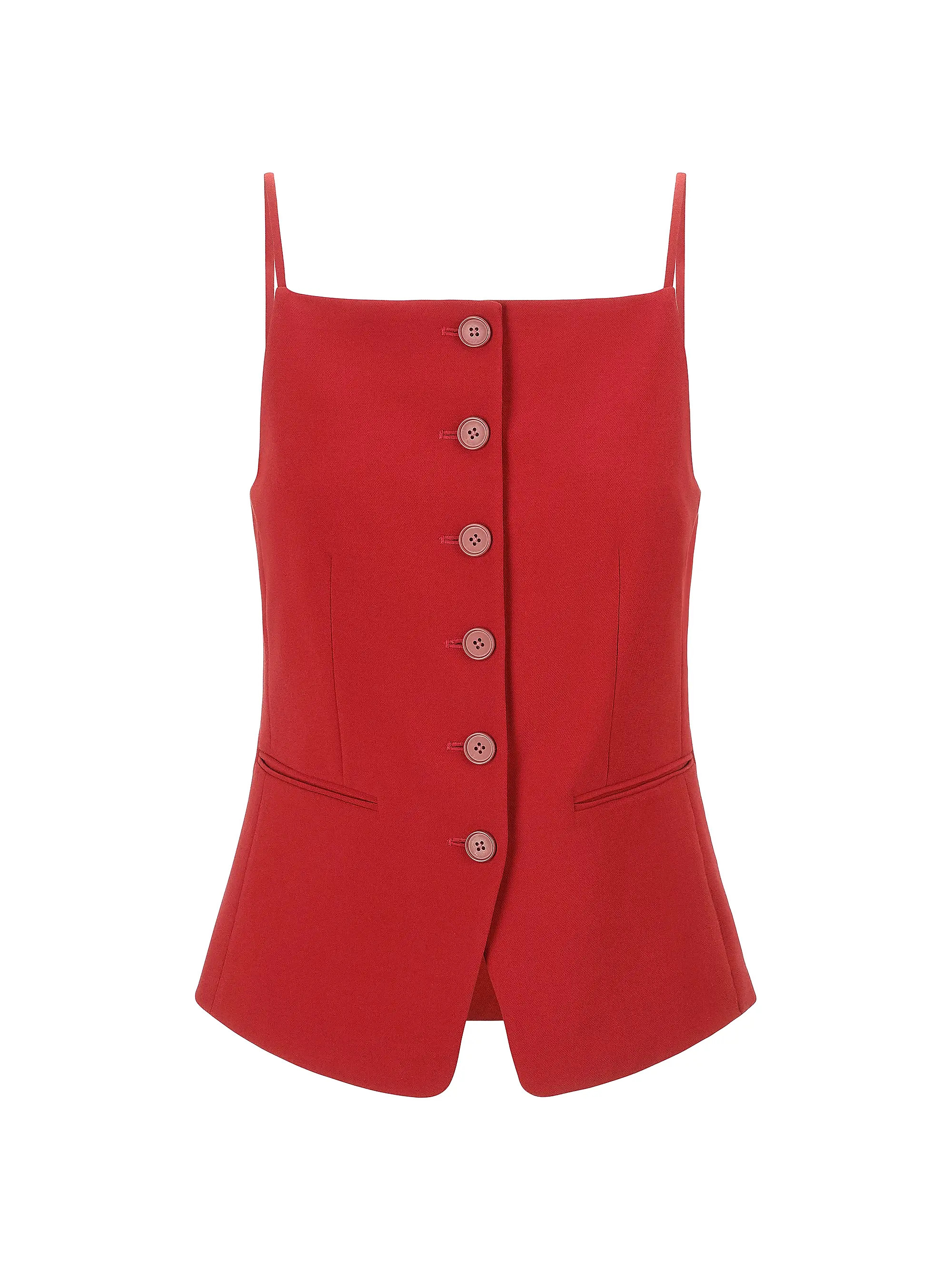 Una Button-Front Top | Saks Fifth Avenue