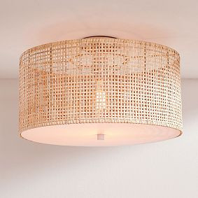 Woven Flush Mount (18") | Pottery Barn Teen