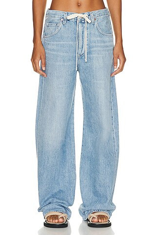Citizens of Humanity Brynn Drawstring Trouser Jeans in Denim-Light | FWRD 