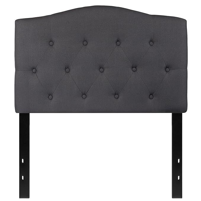 Flash Furniture Cambridge Tufted Upholstered Twin Size Headboard in Dark Gray Fabric | Amazon (US)