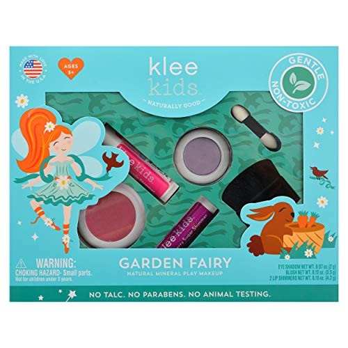 Luna Star Naturals Klee Kids 4 PC Makeup Up Kits with Compacts (Garden Fairy) | Amazon (US)