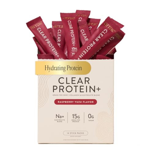 Clear Protein Powder, 15g Collagen & Whey with Electrolytes, 14 Packets | Amazon (US)