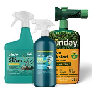 New Homeowner Kit; Fertilizer (43 oz.), Weed Killer (320z), Indoor Bug Killer (16 oz.) | The Home Depot