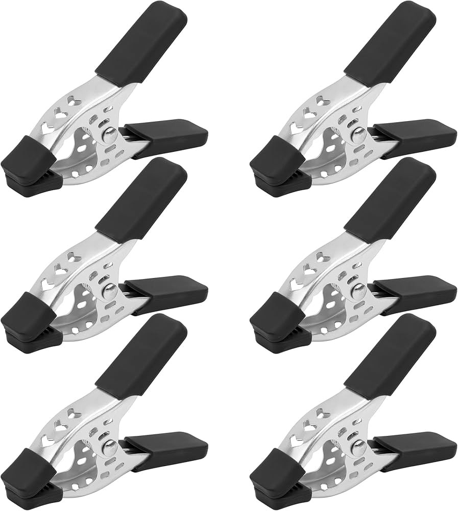 HORUSDY 6-Piece 6" inch Spring Clamp, Heavy Duty Spring Metal Spring Clamps, 2.5"-inch Jaw openin... | Amazon (US)