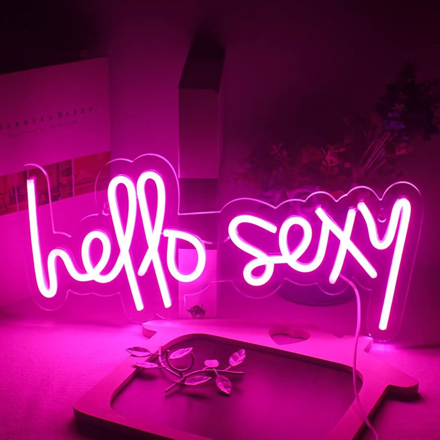 Gamerneon Hello Sexy Neon Sign Pink LED Neon Lights for Bedroom USB Neon Sign Lights for Wall Dec... | Amazon (US)