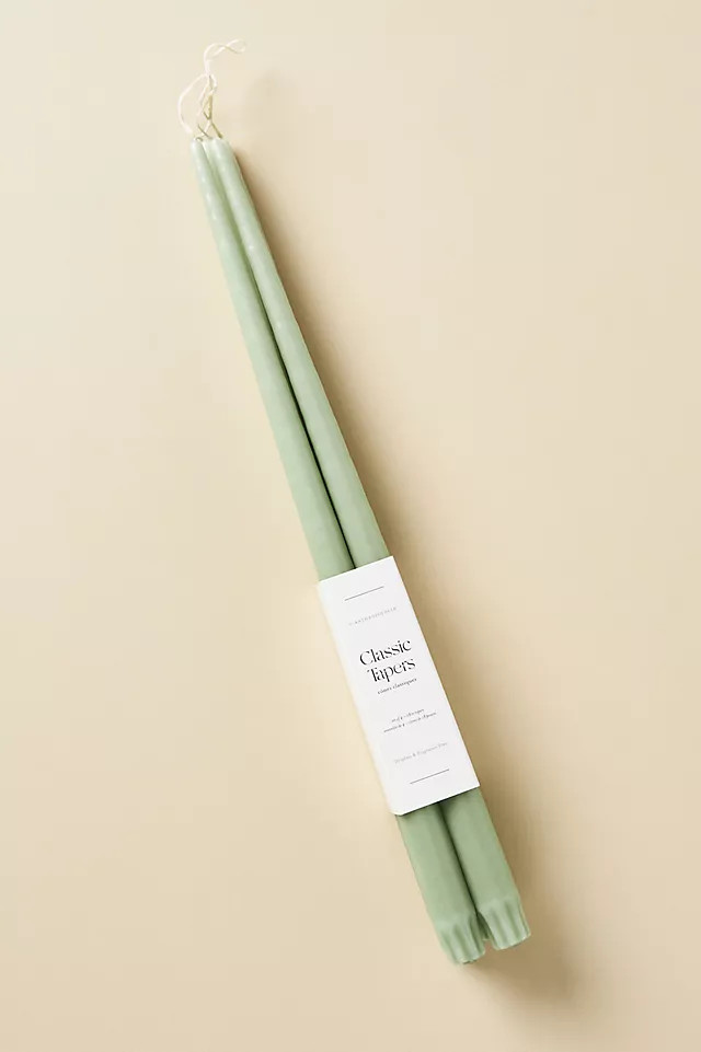 18" Classic Taper Candles, Set of 4 | Anthropologie (US)
