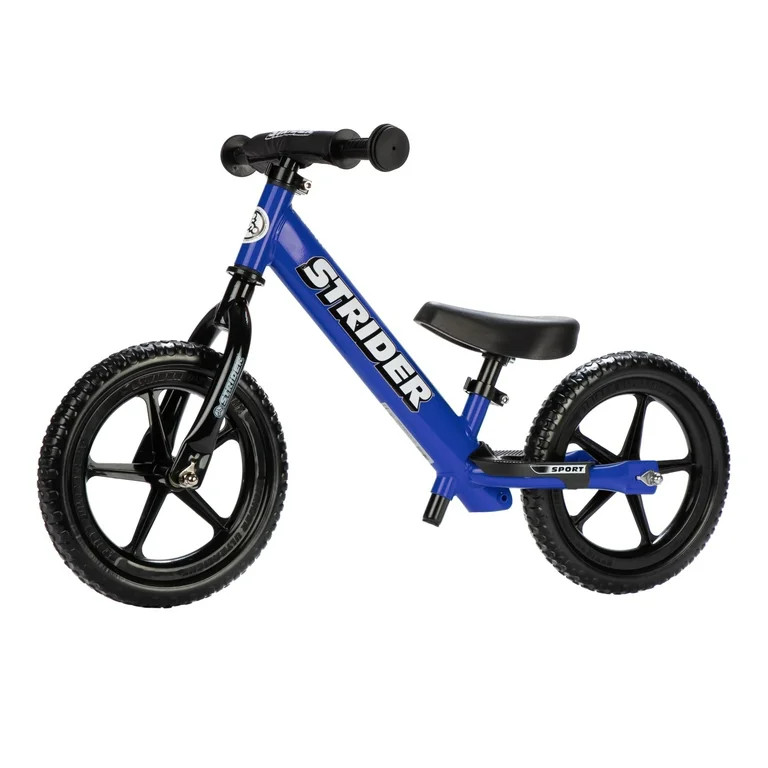 Strider 12” Sport Bike, Blue - No Pedal Balance Bicycle for Kids 1 to 4 Years - Includes Safety... | Walmart (US)
