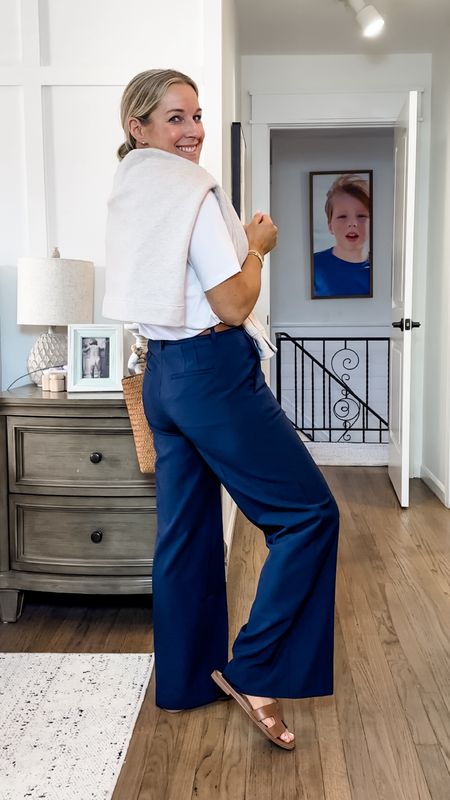 My first pair of navy trousers and I’m in love! These are stretchy and high quality! I’m in my true 29 PETITE and they’re perfect with flats or heels! They also have pockets which is always a plus! 

#LTKmidsize #LTKstyletip #LTKworkwear